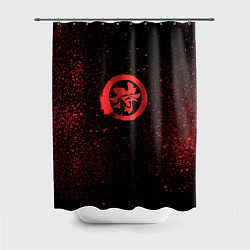 Шторка для душа Красный бархат, цвет: 3D-принт