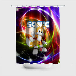 Шторка для душа Майлз Тейлз Прауэр - Sonic - Видеоигра, цвет: 3D-принт