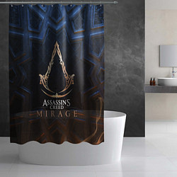 Шторка для душа Assassins creed mirage logo, цвет: 3D-принт — фото 2