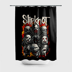 Шторка для душа Slipknot - artists, цвет: 3D-принт