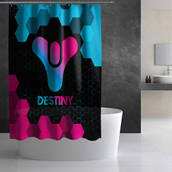 Шторка для душа Destiny - neon gradient, цвет: 3D-принт — фото 2