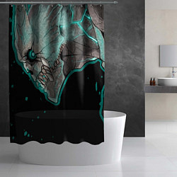 Шторка для душа Взгляд Кайдзю - Кайдзю номер 8, цвет: 3D-принт — фото 2