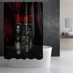 Шторка для душа Slipknot dark, цвет: 3D-принт — фото 2