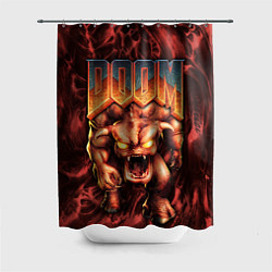 Шторка для душа DOS DOOM - Bull demon, цвет: 3D-принт
