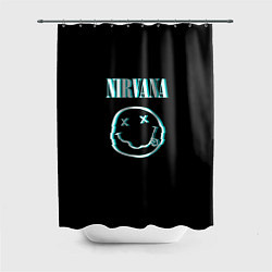 Шторка для душа Nirvana неон, цвет: 3D-принт