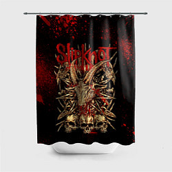 Шторка для душа Slipknot red black, цвет: 3D-принт