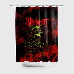 Шторка для душа Slipknot череп, цвет: 3D-принт