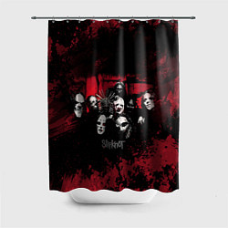 Шторка для душа Группа Slipknot, цвет: 3D-принт