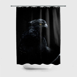 Шторка для душа Тёмный орёл, цвет: 3D-принт