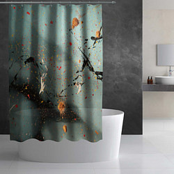 Шторка для душа Светлый туман и разные краски, цвет: 3D-принт — фото 2