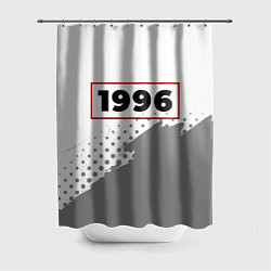 Шторка для душа 1996 - в красной рамке на светлом, цвет: 3D-принт