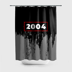 Шторка для душа 2004 - в красной рамке на темном, цвет: 3D-принт