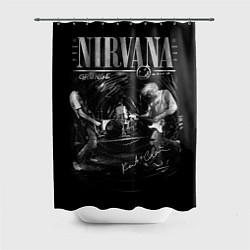 Шторка для душа Nirvana music, цвет: 3D-принт