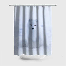 Шторка для душа Белоснежный Песец, цвет: 3D-принт