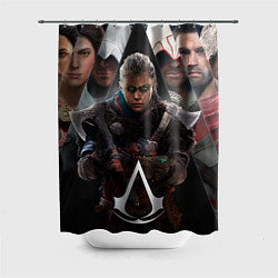 Шторка для душа Assassins Creed Eivor, цвет: 3D-принт