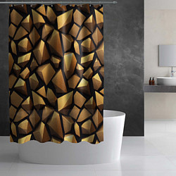 Шторка для душа Каменные соты, цвет: 3D-принт — фото 2