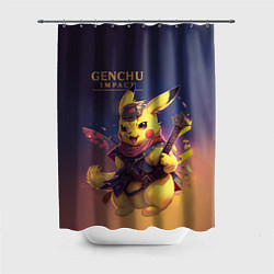 Шторка для душа Genchu impact, цвет: 3D-принт