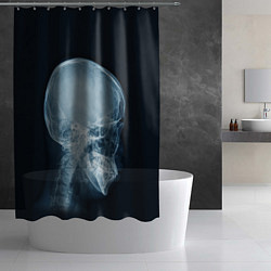 Шторка для душа Рентген головы, цвет: 3D-принт — фото 2
