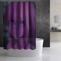 Шторка для душа Взгляд Хитори Гото - Одинокий рокер, цвет: 3D-принт — фото 2