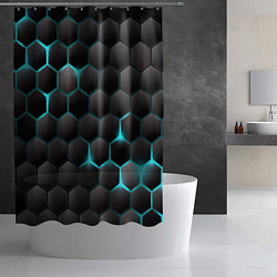 Шторка для душа Броня из стали, цвет: 3D-принт — фото 2