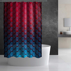 Шторка для душа Битва градиентов брони, цвет: 3D-принт — фото 2
