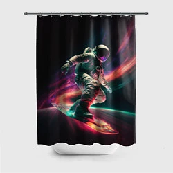 Шторка для душа Cosmonaut space surfing, цвет: 3D-принт