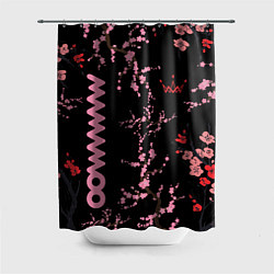 Шторка для душа Mamamoo flowers, цвет: 3D-принт