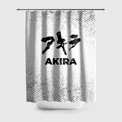 Шторка для душа Akira с потертостями на светлом фоне, цвет: 3D-принт
