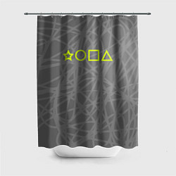 Шторка для душа Ребус - жопа, цвет: 3D-принт