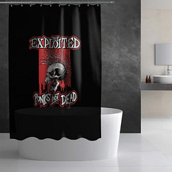 Шторка для душа Exploited - punks not dead, цвет: 3D-принт — фото 2