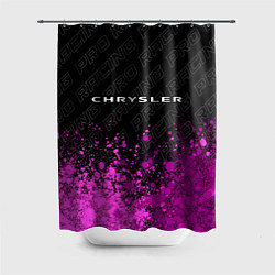 Шторка для душа Chrysler pro racing: символ сверху, цвет: 3D-принт