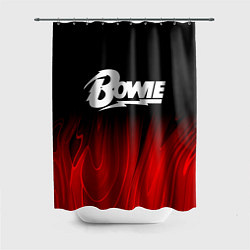 Шторка для душа David Bowie red plasma, цвет: 3D-принт