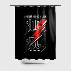Шторка для душа Rock and Roll Forever, цвет: 3D-принт