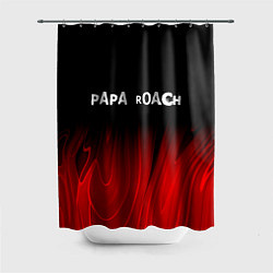Шторка для душа Papa Roach red plasma, цвет: 3D-принт