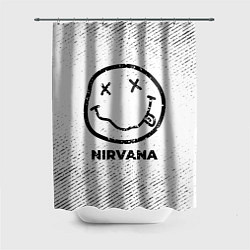 Шторка для ванной Nirvana с потертостями на светлом фоне