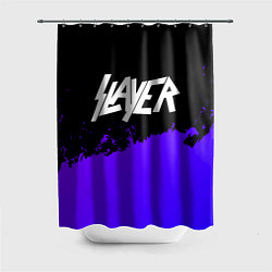 Шторка для душа Slayer purple grunge, цвет: 3D-принт
