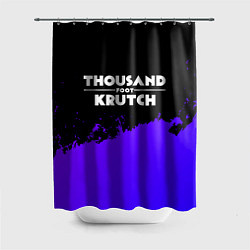 Шторка для душа Thousand Foot Krutch purple grunge, цвет: 3D-принт