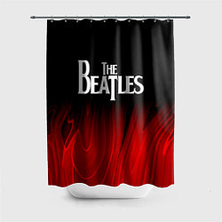 Шторка для ванной The Beatles red plasma