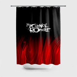 Шторка для душа My Chemical Romance red plasma, цвет: 3D-принт