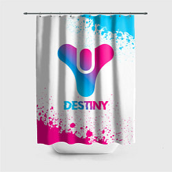 Шторка для душа Destiny neon gradient style, цвет: 3D-принт