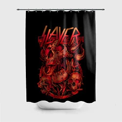 Шторка для душа Slayer skulls, цвет: 3D-принт