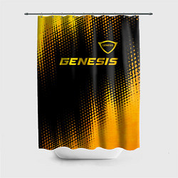 Шторка для душа Genesis - gold gradient: символ сверху, цвет: 3D-принт