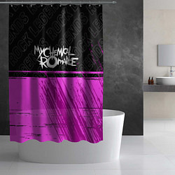 Шторка для душа My Chemical Romance rock legends: символ сверху, цвет: 3D-принт — фото 2