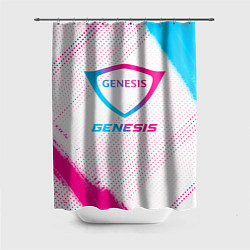 Шторка для душа Genesis neon gradient style, цвет: 3D-принт