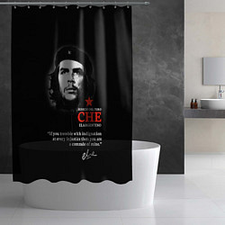 Шторка для душа Che Guevara автограф, цвет: 3D-принт — фото 2