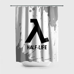 Шторка для душа Half-Life glitch на светлом фоне, цвет: 3D-принт