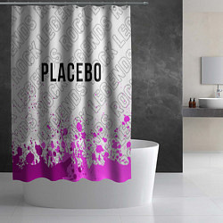 Шторка для душа Placebo rock legends: символ сверху, цвет: 3D-принт — фото 2