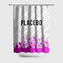 Шторка для душа Placebo rock legends: символ сверху, цвет: 3D-принт
