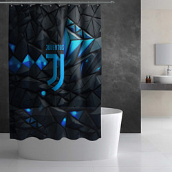 Шторка для душа Blue logo Juventus, цвет: 3D-принт — фото 2