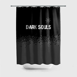 Шторка для душа Dark Souls glitch на темном фоне: символ сверху, цвет: 3D-принт